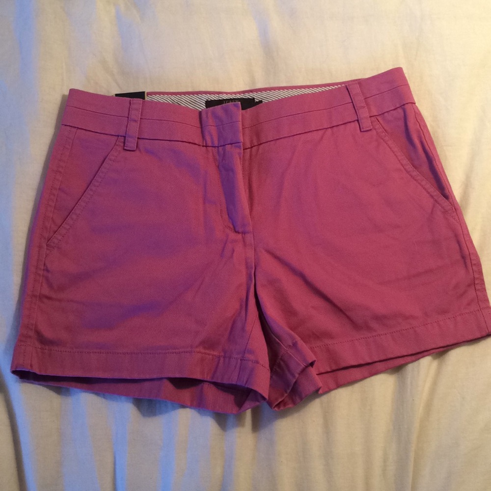 J.Crew NWT Purple Chino Shorts Size 2, 4” Inseam